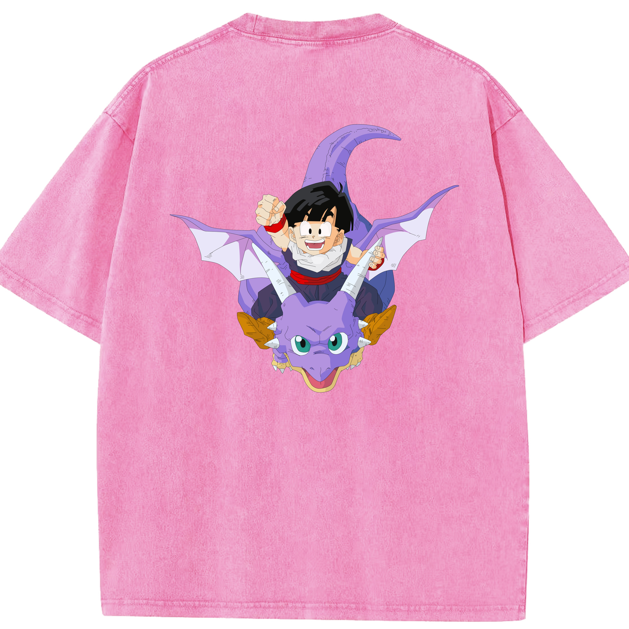 （画像用） ドラゴンボール DRAGON BALL 綿100% ヴィンテージ風 半袖Tシャツ（背面プリント）